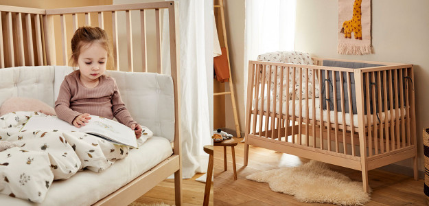 Matelas pour Lit Bébé - LEANDER - Blanc